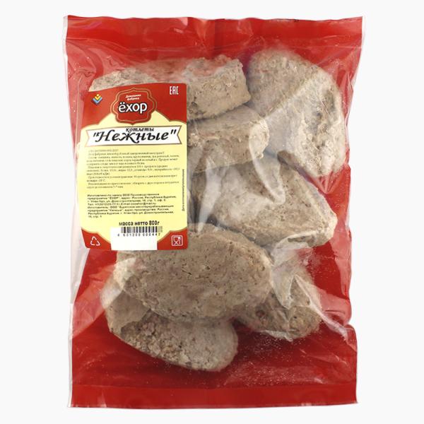 Котлеты ЕХОР Нежные замороженные 800гр